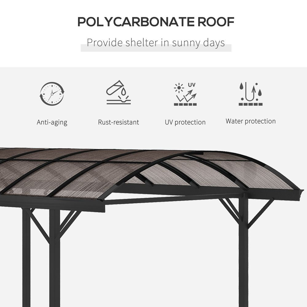 5m x 3m Aluminium Pergola with Poly-carbonate Roof