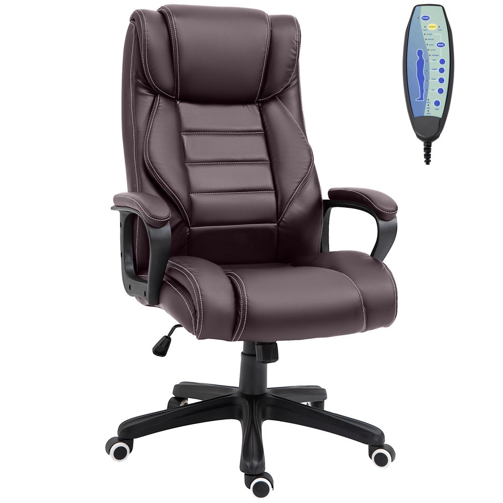 Brown Vinsetto Massage Office Chair