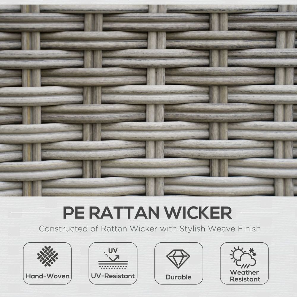 6 PCs Rattan Garden Furniture