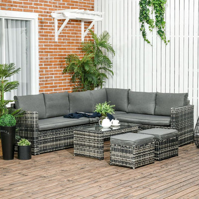6pcs Garden Furniture Sofa Set