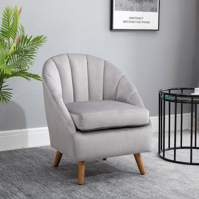 Velvet Single Sofa Armchair