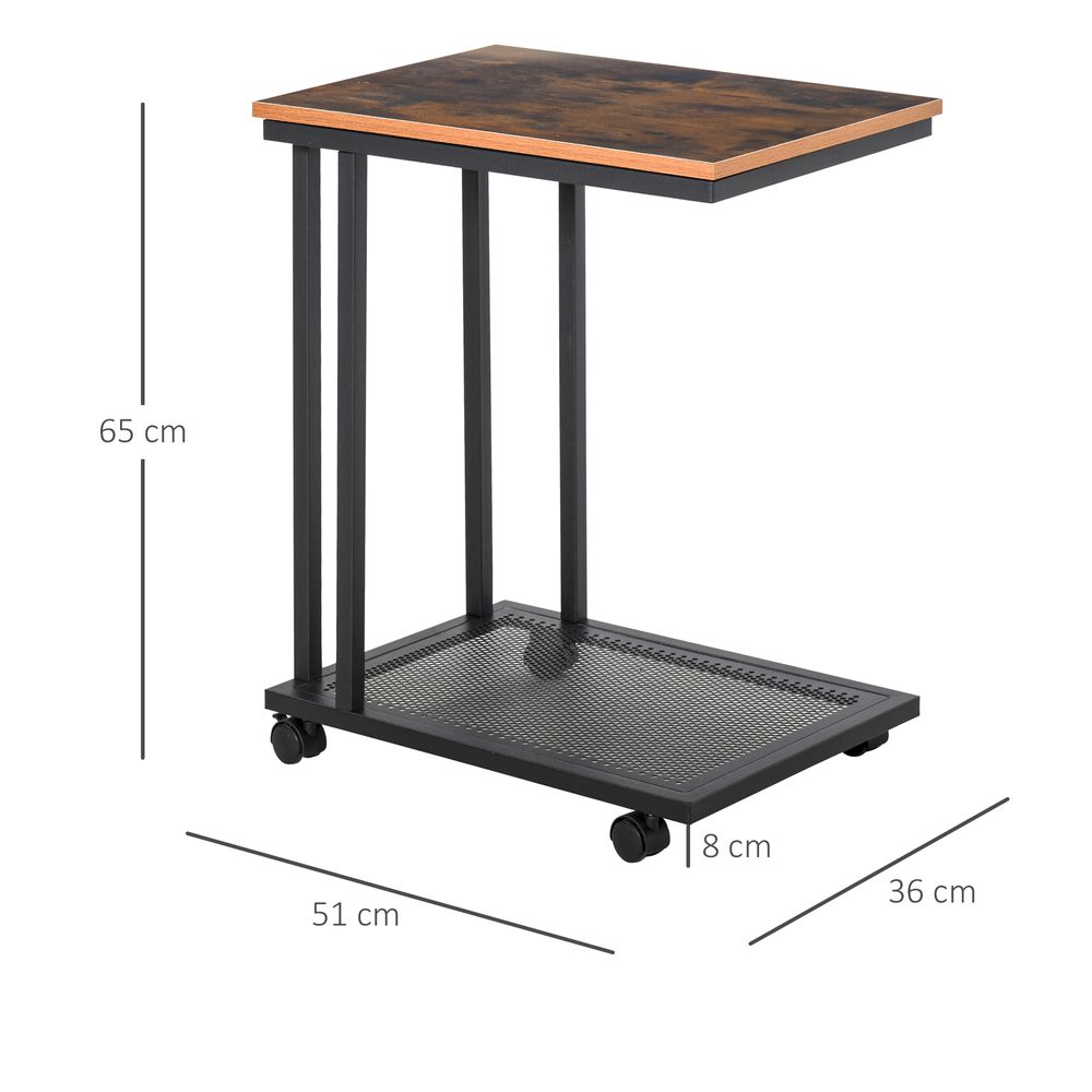 Mobile Sofa Side Table