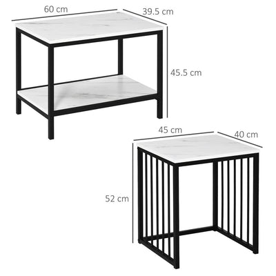 Modern Coffee Table Set of Two