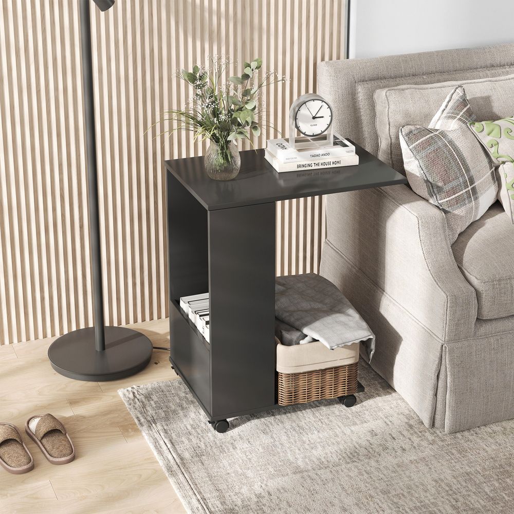 Mobile Sofa Side Table