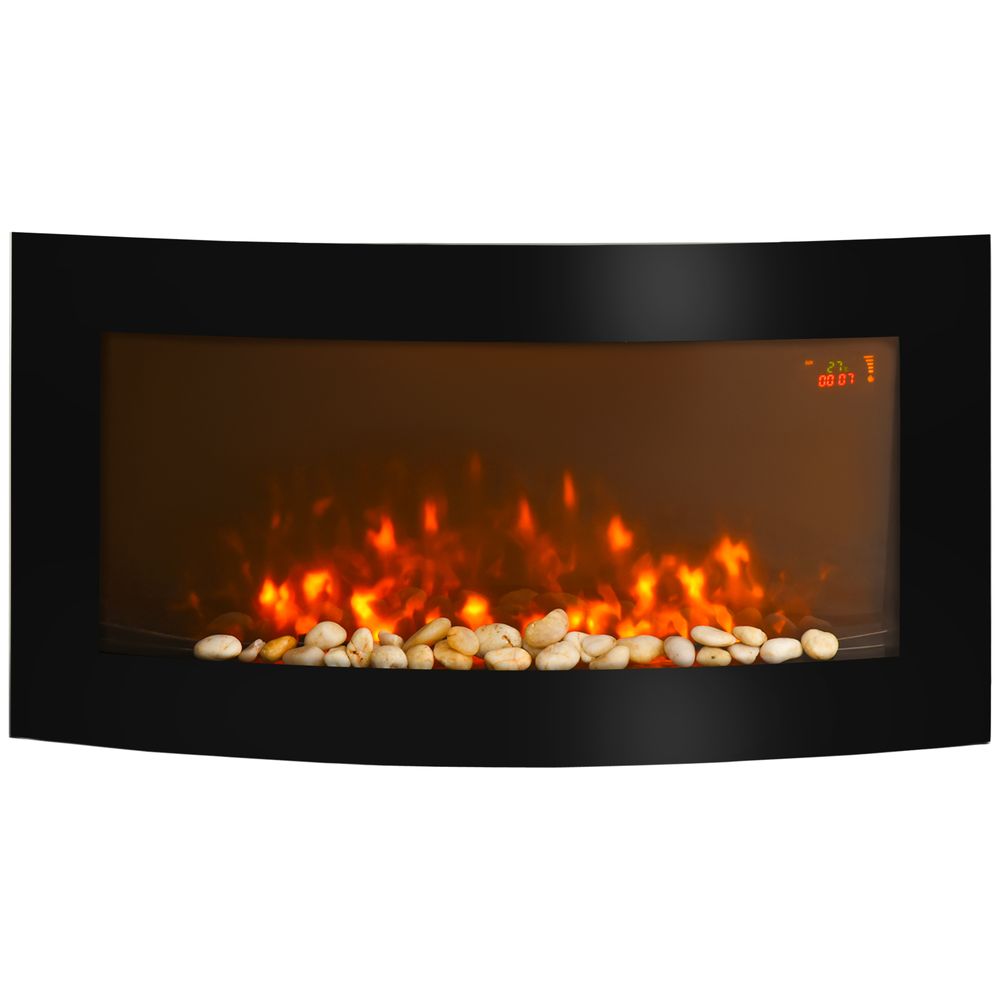 HOMCOM Electric Wall Mounted Fireplace