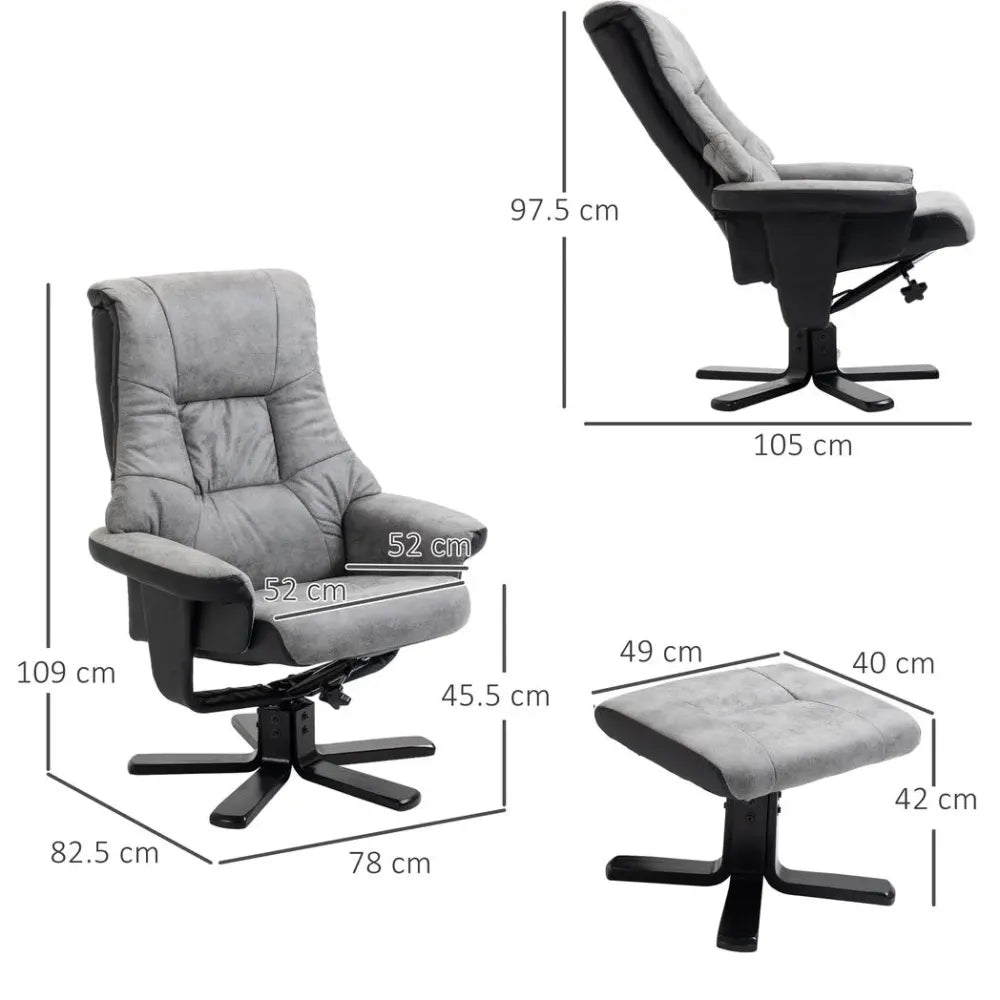 Recliner Sofa With Footrest