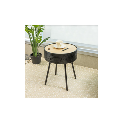 Lift Top Round Side Table