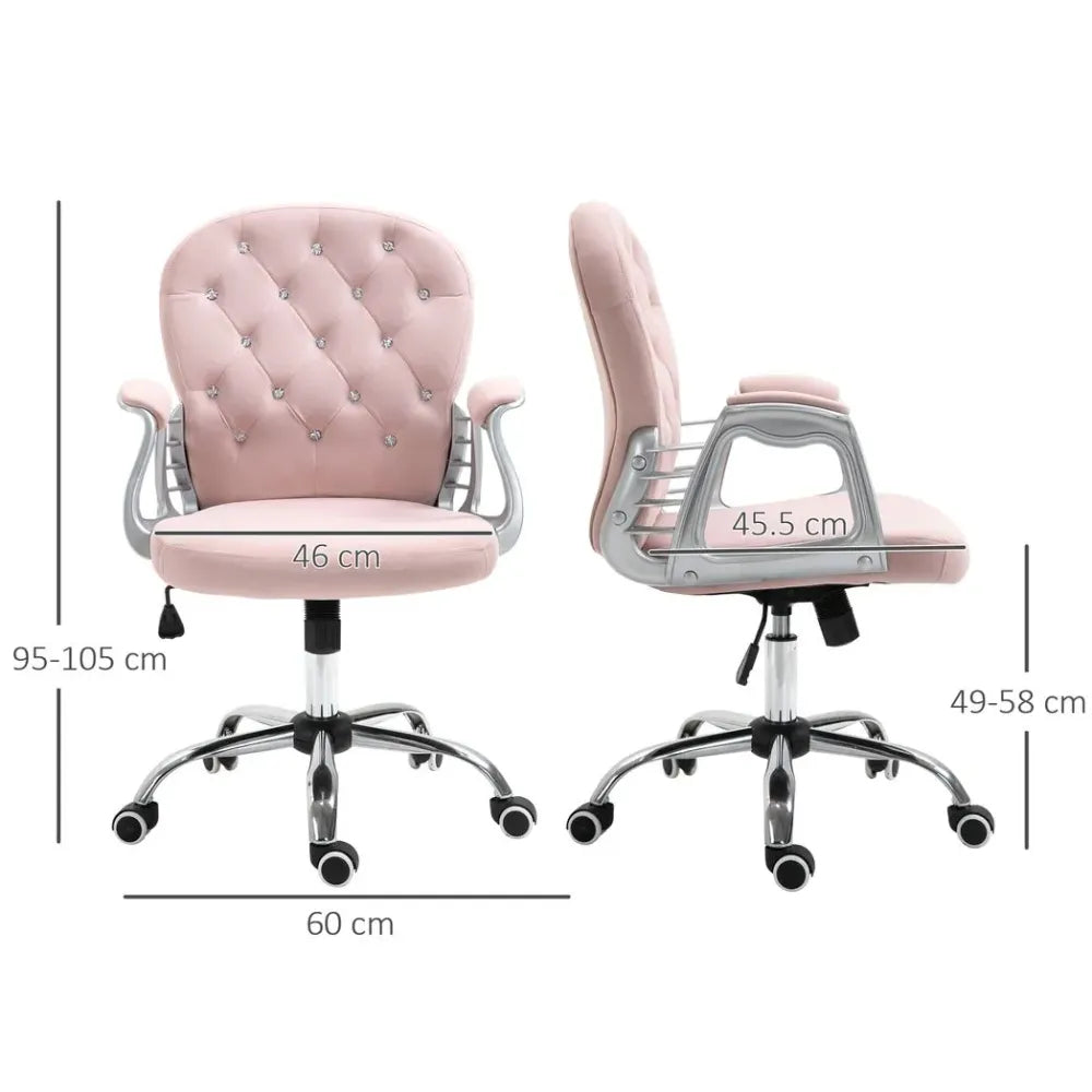 Luxury Velour Desk Chair