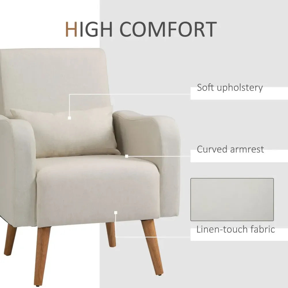 Nordic Armchair Linen-Touch