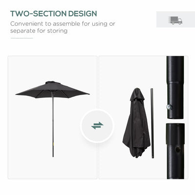 1.96m Parasol Patio Umbrella,