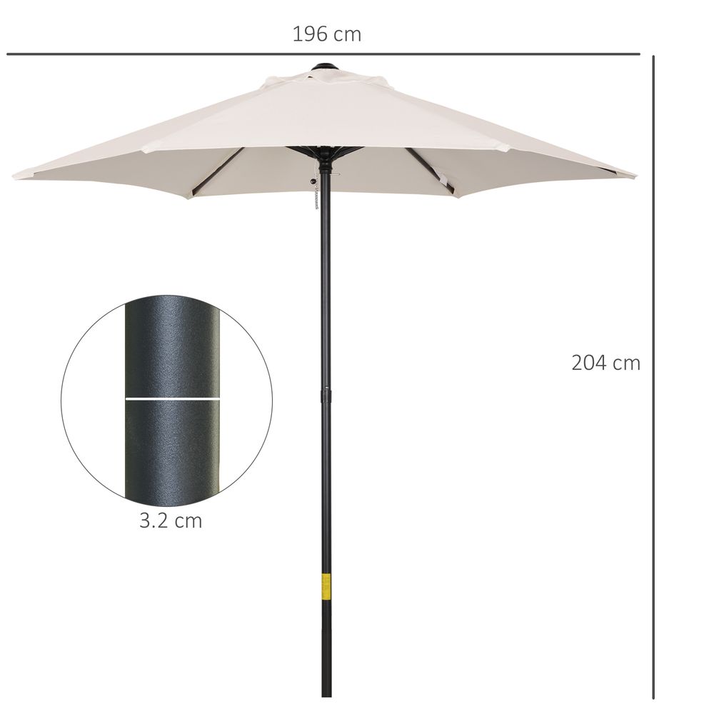 1.96m Parasol Patio Umbrella