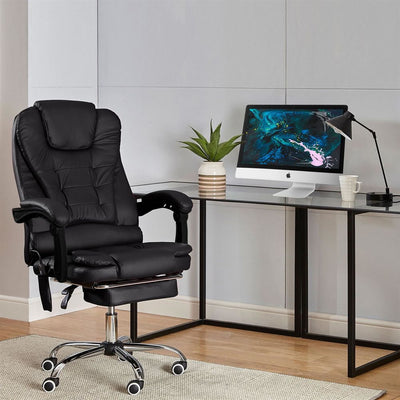 Office Gaming Computer Recliner Massage Chair With Footrest