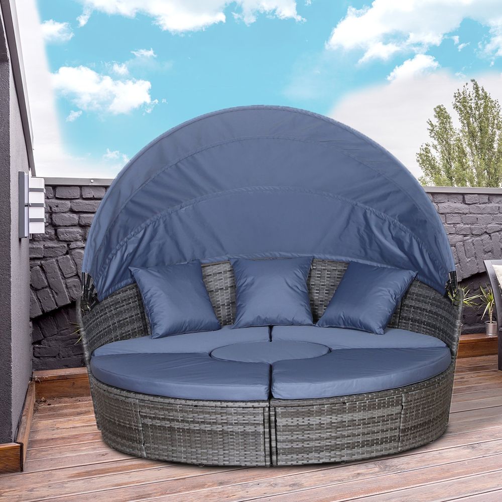 5 Pc Outdoor Plastic Rattan Set