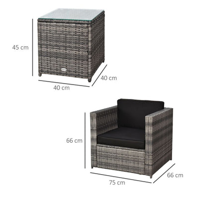 2 Seater Rattan Sofa  Furniture Set