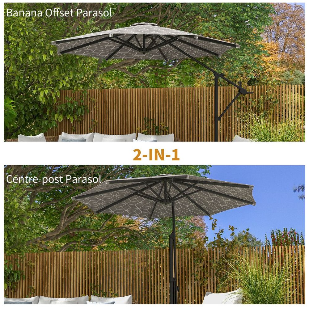 2-in-1 Cantilever Parasol