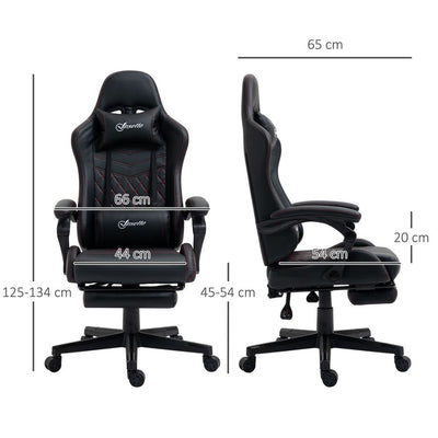 Black PU Leather Gaming Chair