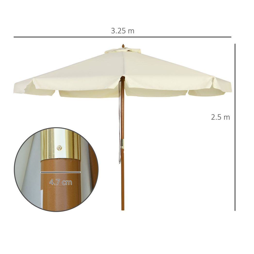 Garden Parasol with Ruffles