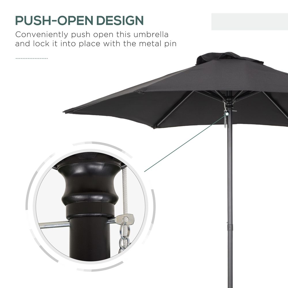 1.96m Parasol Patio Umbrella,