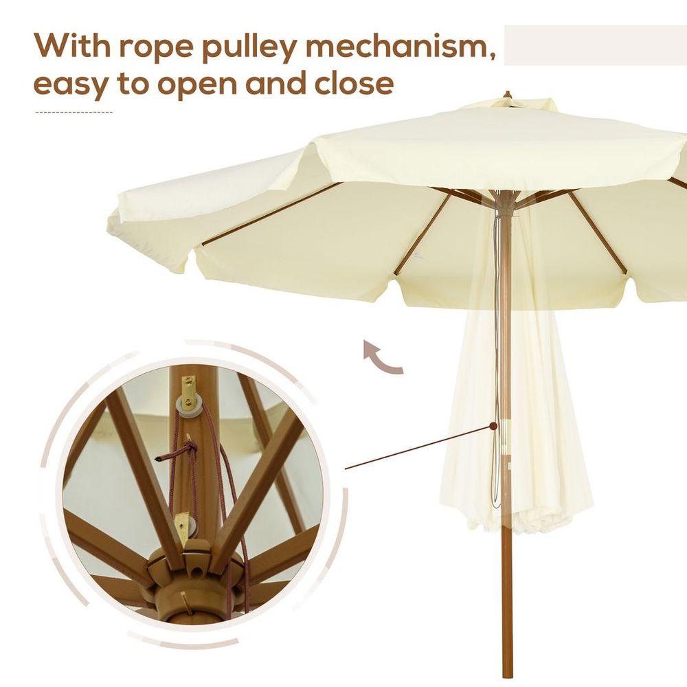 Garden Parasol with Ruffles