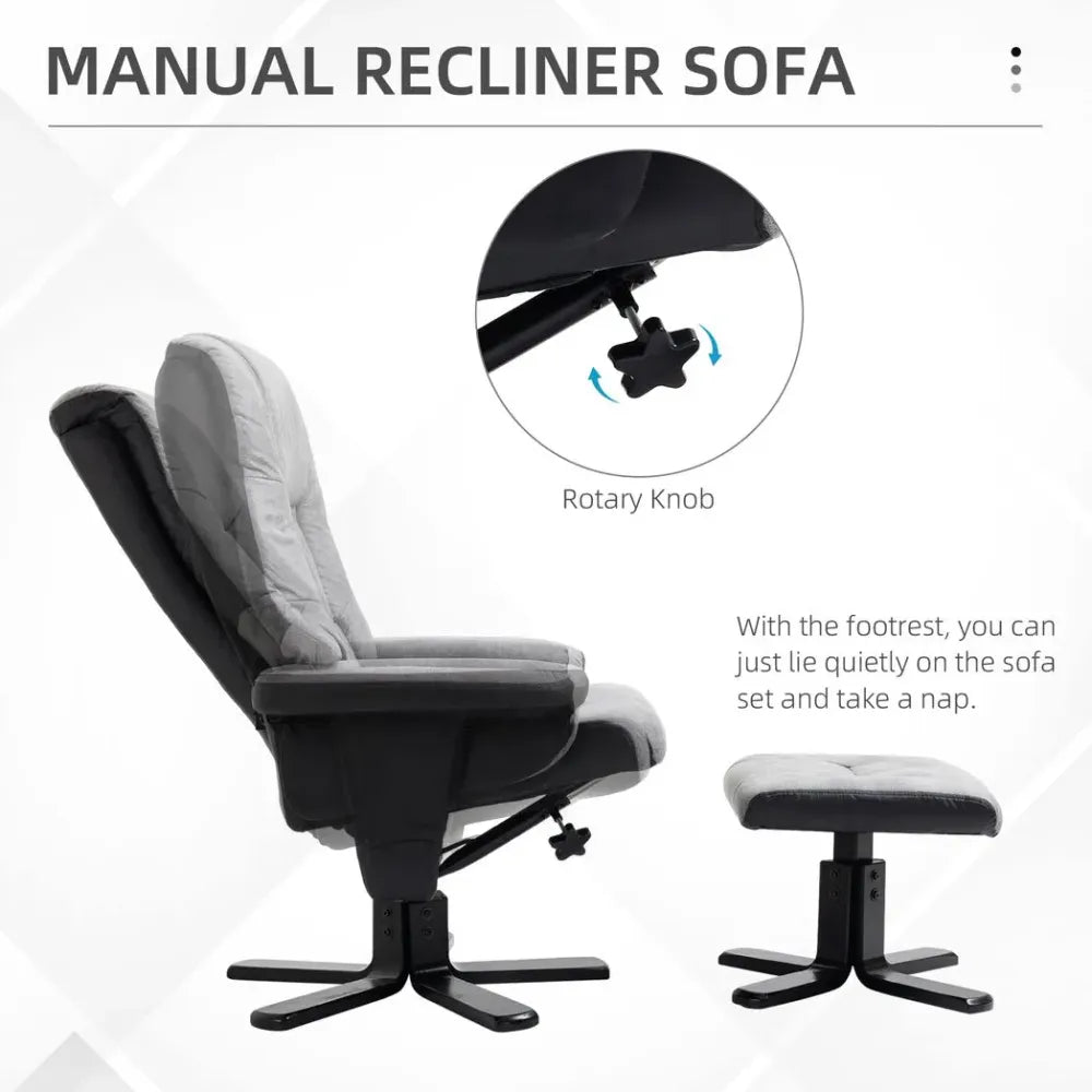 Recliner Sofa With Footrest