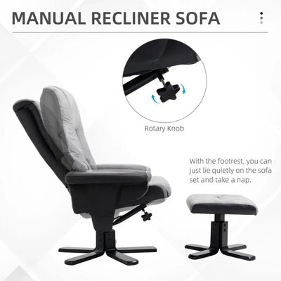 Recliner Sofa With Footrest