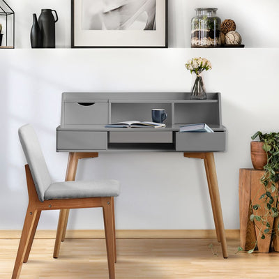 Light Grey Wooden Writing Desk