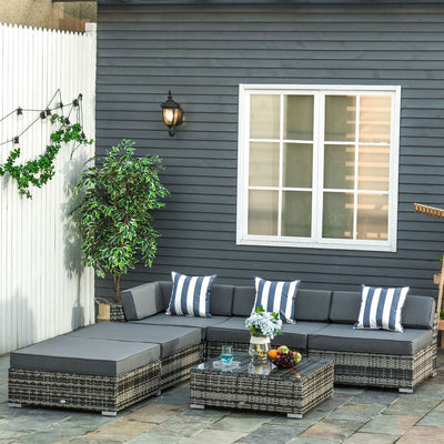 6 PC Rattan Furniture Set