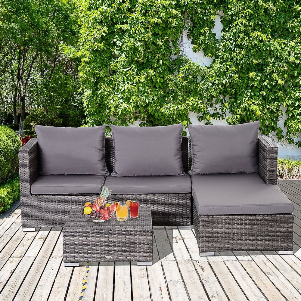 Rattan Garden Sofa Set