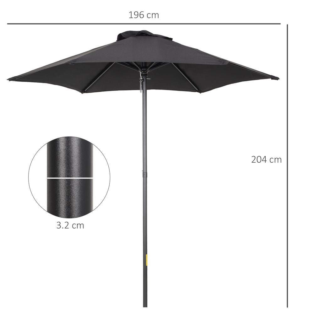 1.96m Parasol Patio Umbrella,