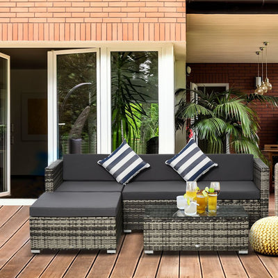 5PC Rattan Furniture Set