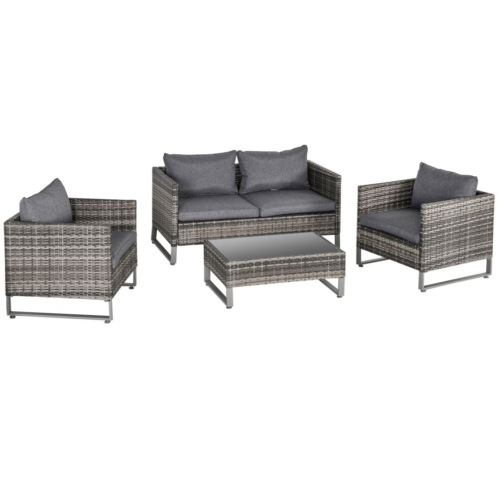 PE Rattan Wicker Outdoor Dining Set