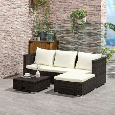 Rattan Garden Sofa Set