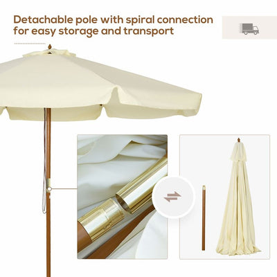 Garden Parasol with Ruffles