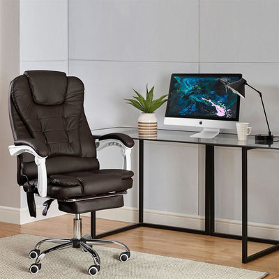 Office Gaming Computer Recliner Massage Chair With Footrest