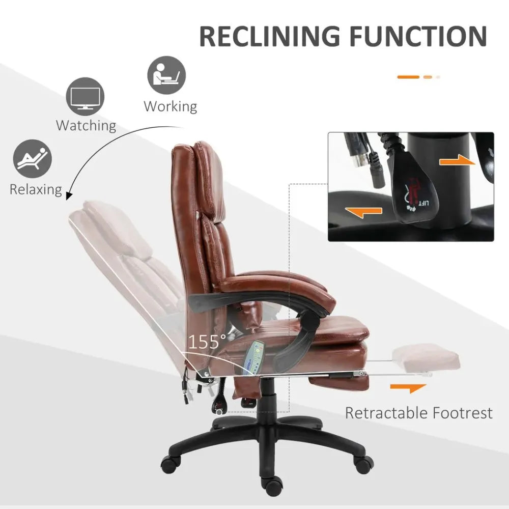 Ergonomic Massaging Office Chair