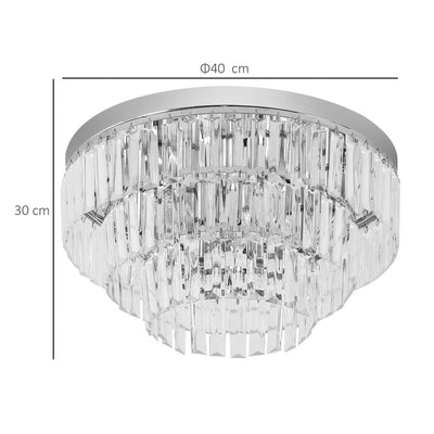 Round Crystal Ceiling Light