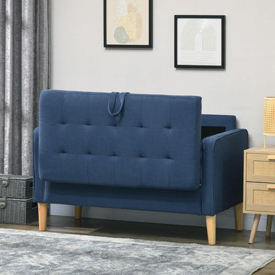 Compact Loveseat Sofa with Storage