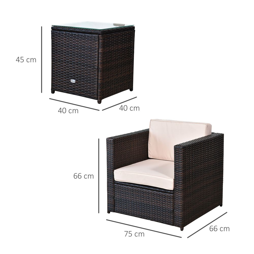 2 Seater Rattan Furniture Set