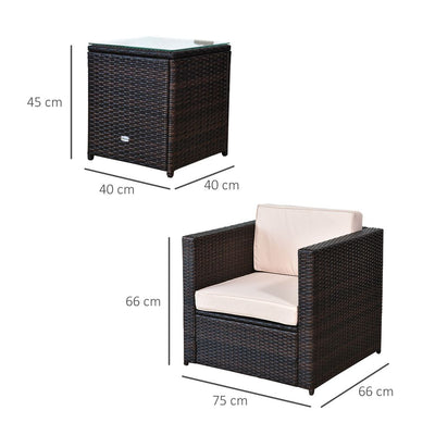 2 Seater Rattan Furniture Set