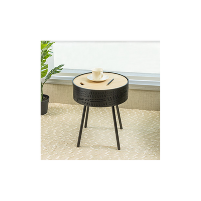 Lift Top Round Side Table