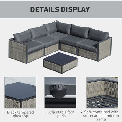 Patio PE Rattan Sofa Set