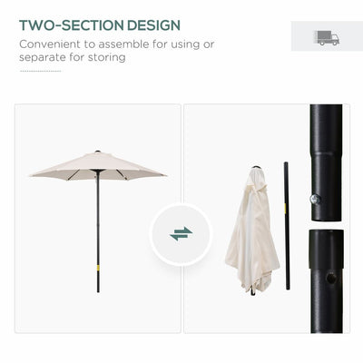 1.96m Parasol Patio Umbrella