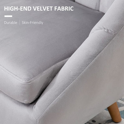 Velvet Single Sofa Armchair